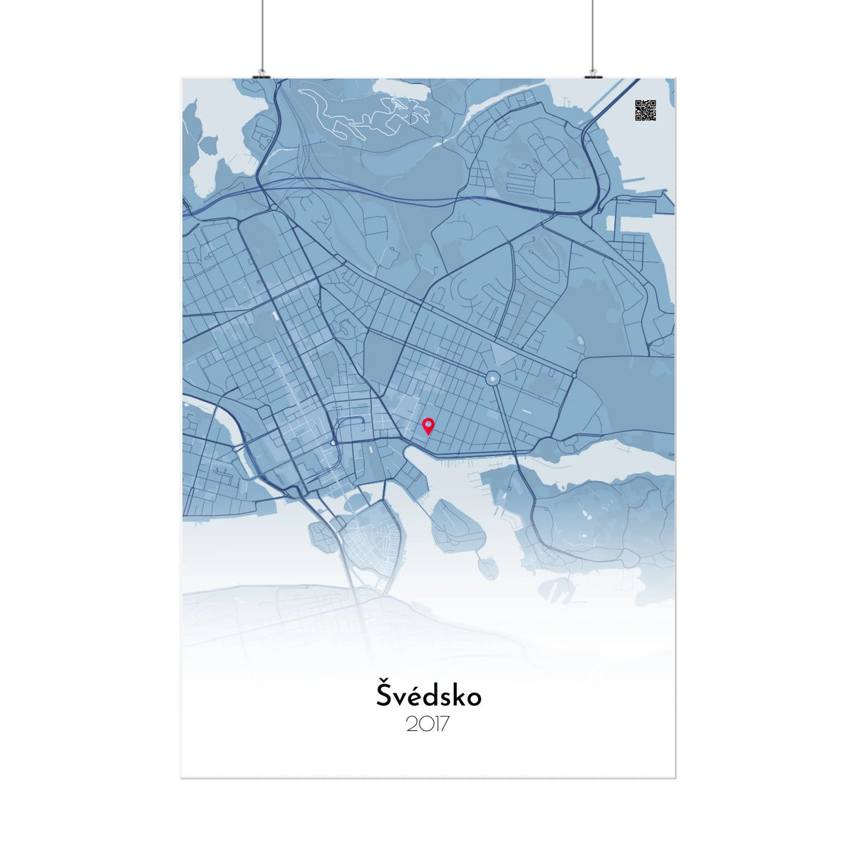 Personalizovaná mapa města Domov bez rámu