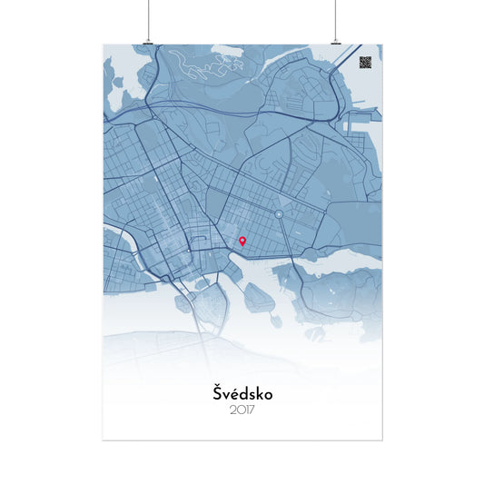 Personalizovaná mapa města Domov bez rámu